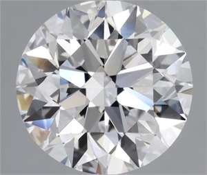 Picture of Natural Diamond 1.73 Carats, Round with Excellent Cut, D Color, VVS2 Clarity and Certified by GIA