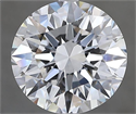 Natural Diamond 3.01 Carats, Round with Excellent Cut, D Color, SI1 Clarity and Certified by GIA