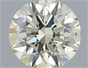 Natural Diamond 0.51 Carats, Round with Excellent Cut, N Color, SI1 Clarity and Certified by IGI