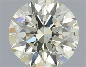 Picture of Natural Diamond 0.51 Carats, Round with Excellent Cut, N Color, SI1 Clarity and Certified by IGI