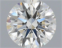 Natural Diamond 0.62 Carats, Round with Excellent Cut, I Color, VS2 Clarity and Certified by IGI