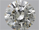 Natural Diamond 3.01 Carats, Round with Excellent Cut, K Color, SI2 Clarity and Certified by GIA