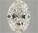 Natural Diamond 4.03 Carats, Oval with  Cut, K Color, VS2 Clarity and Certified by IGI