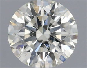 Picture of Natural Diamond 0.51 Carats, Round with Excellent Cut, K Color, SI2 Clarity and Certified by IGI