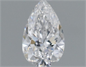 Diamante Natural 0.50 quilates, De pera , Color E, claridad IF y certificado GIA