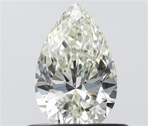 Picture of Natural Diamond 0.52 Carats, Pear with  Cut, J Color, VVS1 Clarity and Certified by IGI
