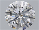 Natural Diamond 2.28 Carats, Round with Excellent Cut, E Color, VS1 Clarity and Certified by GIA