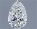 Natural Diamond 0.61 Carats, Pear with  Cut, I Color, VVS2 Clarity and Certified by IGI