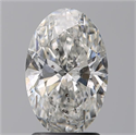 Diamante Natural 2.02 quilates, Ovalado , Color G, claridad SI2 y certificado HRD
