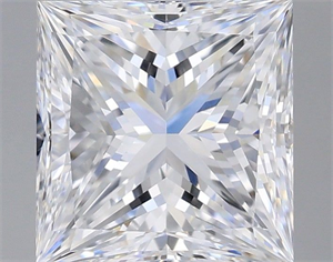 Foto Diamante Natural 1.51 quilates, Princesa , Color D, claridad IF y certificado GIA de