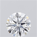 Lab Grown Diamond 2.73 Carats, Round with Excellent Cut, D Color, FL Clarity and Certified by GIA