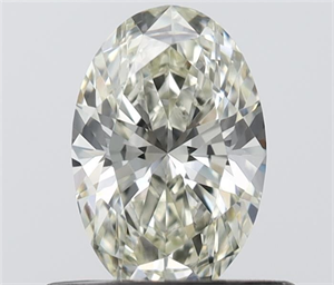 Picture of Natural Diamond 0.50 Carats, Oval with  Cut, K Color, VVS1 Clarity and Certified by IGI