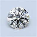 Natural Diamond 0.93 Carats, Round with Excellent Cut, K Color, VS1 Clarity and Certified by GIA
