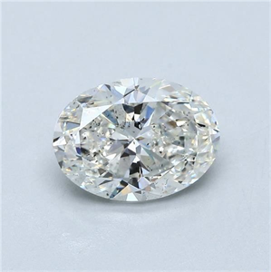 Foto Diamante Natural 2.44 quilates, Ovalado , Color H, claridad SI2 y certificado GIA de