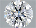 Lab Grown Diamond 3.56 Carats, Round with Ideal Cut, G Color, VS1 Clarity and Certified by IGI