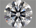 Lab Grown Diamond 5.10 Carats, Round with Ideal Cut, E Color, VVS2 Clarity and Certified by IGI