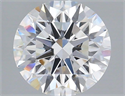 Lab Grown Diamond 2.05 Carats, Round with Ideal Cut, F Color, VS1 Clarity and Certified by IGI