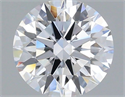 Lab Grown Diamond 1.02 Carats, Round with Ideal Cut, D Color, VVS1 Clarity and Certified by IGI