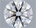 Lab Grown Diamond 1.01 Carats, Round with Ideal Cut, D Color, VVS1 Clarity and Certified by IGI