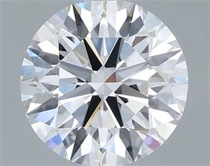 Picture of Lab Grown Diamond 1.02 Carats, Round with Ideal Cut, D Color, VVS1 Clarity and Certified by IGI