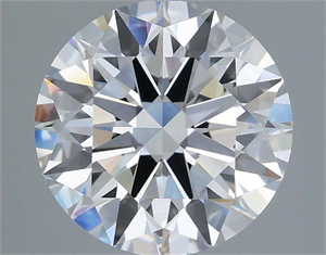 Picture of Lab Grown Diamond 3.07 Carats, Round with Ideal Cut, E Color, VVS2 Clarity and Certified by IGI