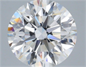 Lab Grown Diamond 3.91 Carats, Round with Excellent Cut, F Color, VS1 Clarity and Certified by IGI