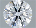 Lab Grown Diamond 1.03 Carats, Round with Ideal Cut, D Color, VVS1 Clarity and Certified by IGI
