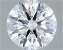 Lab Grown Diamond 0.76 Carats, Round with Ideal Cut, D Color, VVS2 Clarity and Certified by IGI