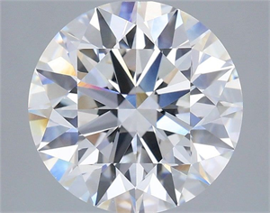 Picture of Lab Grown Diamond 4.08 Carats, Round with Ideal Cut, E Color, VVS1 Clarity and Certified by IGI