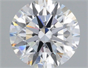 Del inventario de diamantes de laboratorio, 2.10 quilates, Redondo , Color F, claridad VVS2 y certificado IGI