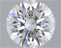 Lab Grown Diamond 3.10 Carats, Round with Ideal Cut, E Color, VS1 Clarity and Certified by IGI