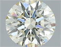 Natural Diamond 0.40 Carats, Round with Excellent Cut, K Color, SI1 Clarity and Certified by IGI