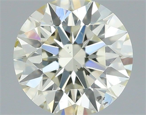 Picture of Natural Diamond 0.40 Carats, Round with Excellent Cut, K Color, SI1 Clarity and Certified by IGI