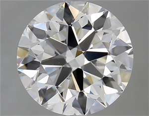 Picture of Natural Diamond 4.01 Carats, Round with Excellent Cut, G Color, VS2 Clarity and Certified by IGI