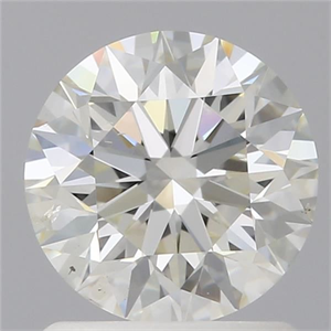 Picture of Natural Diamond 1.11 Carats, Round with Excellent Cut, J Color, SI2 Clarity and Certified by GIA