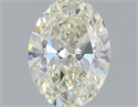 Natural Diamond 0.80 Carats, Oval with  Cut, J Color, VS2 Clarity and Certified by IGI