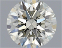 Natural Diamond 0.55 Carats, Round with Excellent Cut, J Color, VS2 Clarity and Certified by IGI