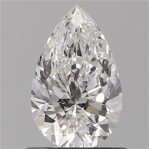 Picture of Natural Diamond 0.70 Carats, Pear with  Cut, F Color, SI1 Clarity and Certified by GIA