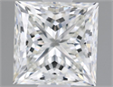 Natural Diamond 1.29 Carats, Princess with  Cut, H Color, VS1 Clarity and Certified by IGI
