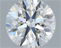 Natural Diamond 0.40 Carats, Round with Very Good Cut, H Color, VS2 Clarity and Certified by IGI