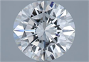 Natural Diamond 2.37 Carats, Round with Excellent Cut, H Color, VS2 Clarity and Certified by GIA