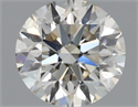 Natural Diamond 0.40 Carats, Round with Excellent Cut, J Color, SI1 Clarity and Certified by IGI