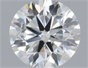 Natural Diamond 0.40 Carats, Round with Excellent Cut, H Color, SI1 Clarity and Certified by IGI