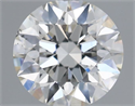 Natural Diamond 0.43 Carats, Round with Excellent Cut, F Color, SI1 Clarity and Certified by IGI