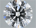 Natural Diamond 0.40 Carats, Round with Excellent Cut, D Color, SI1 Clarity and Certified by IGI
