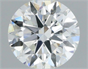 Natural Diamond 0.40 Carats, Round with Excellent Cut, F Color, SI1 Clarity and Certified by IGI