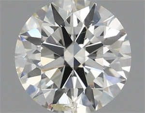 Picture of Natural Diamond 0.51 Carats, Round with Excellent Cut, K Color, SI2 Clarity and Certified by IGI