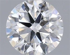 Picture of Natural Diamond 0.43 Carats, Round with Very Good Cut, E Color, SI1 Clarity and Certified by IGI