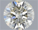 Natural Diamond 0.45 Carats, Round with Excellent Cut, J Color, VS1 Clarity and Certified by IGI