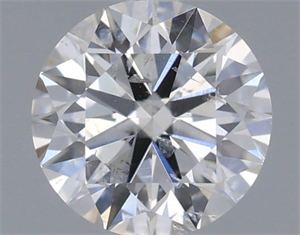 Picture of Natural Diamond 0.41 Carats, Round with Excellent Cut, H Color, SI2 Clarity and Certified by IGI